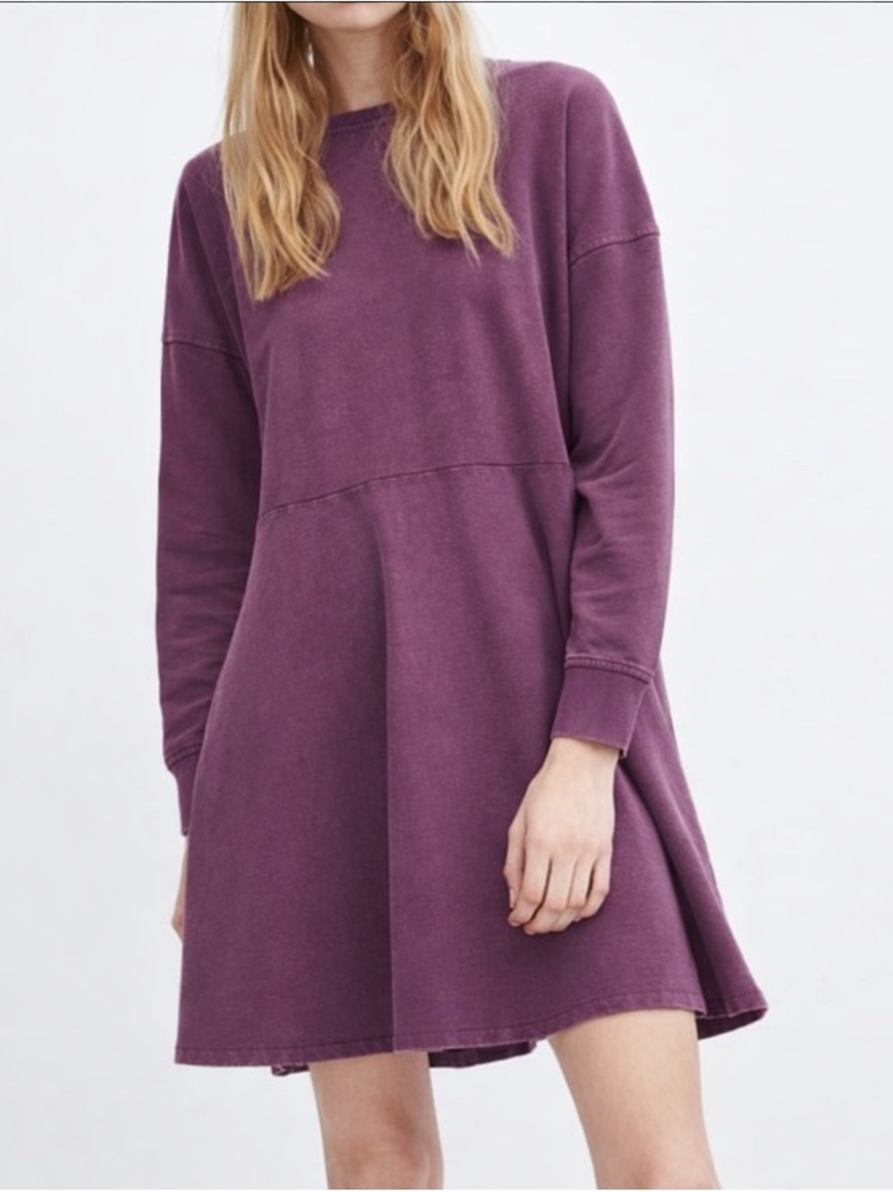 Zara cotton dress washed effect